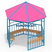 Беседка с лавками МАФ 4120 в Кабардино-Балкарской Республике