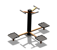 Уличный тренажер "Твистер тройной" УТ337 в Кабардино-Балкарской Республике