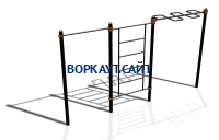 Спортивный комплекс воркаут ВС-129 в Кабардино-Балкарской Республике