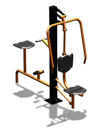 Уличный тренажер "Жим от груди Вело" УТ321 в Кабардино-Балкарской Республике