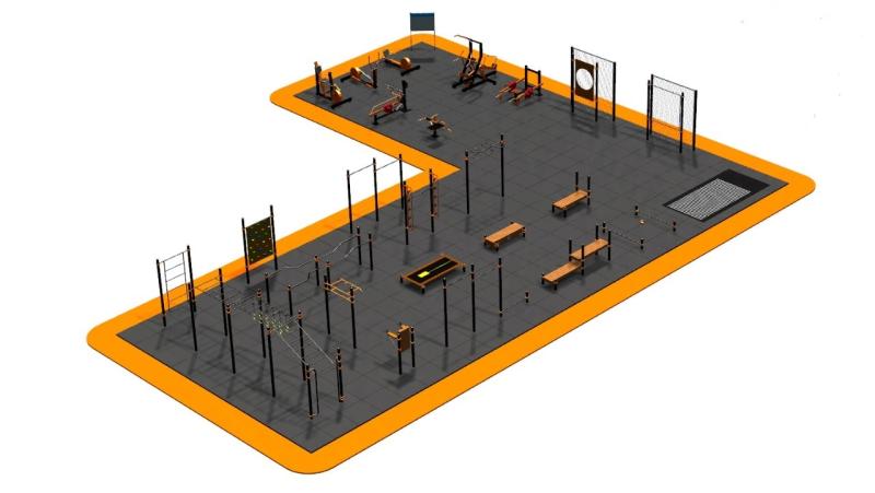 Дизайн проект спортплощадки Угловая в Кабардино-Балкарской Республике