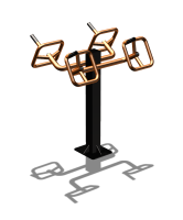 Уличный тренажер  "Штурвал двойной"  УТ201 в Кабардино-Балкарской Республике