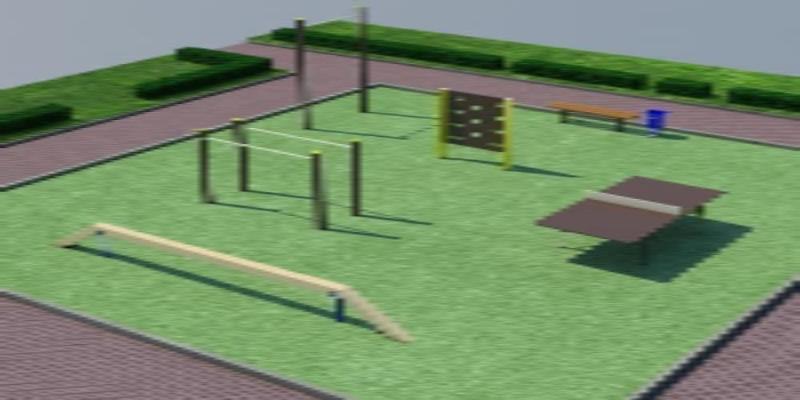 Проект спортплощадки мини спорт  в Кабардино-Балкарской Республике