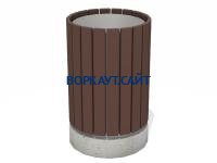 Урна деревянная круглая с бетонным основанием МАФ 1632 в Кабардино-Балкарской Республике Урна деревянная круглая с бетонным основанием МАФ 1632 в Кабардино-Балкарской Республике