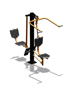 Уличный тренажер "Верхняя тяга Жим ногами" УТ322 в Кабардино-Балкарской Республике