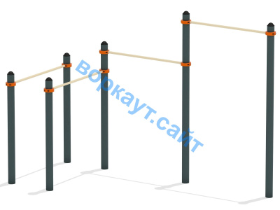 Турник двойной с брусьями ВС-17 в Кабардино-Балкарской Республике