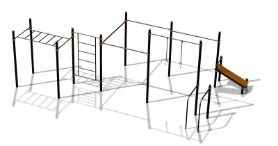 Спортивный комплекс воркаут ВС-153 в Кабардино-Балкарской Республике