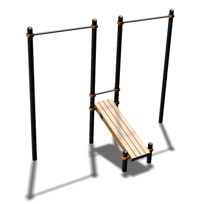 Воркаут турники со скамьей для пресса ВС-27 в Кабардино-Балкарской Республике