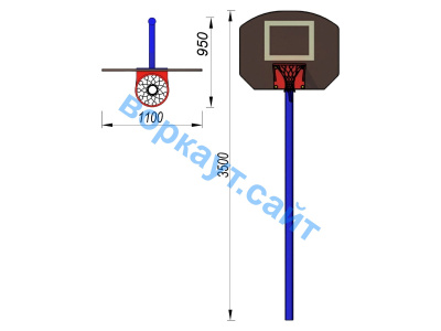 Баскетбольный щит СИО 3510 в Кабардино-Балкарской Республике