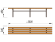 Двухметровая лавочка без спинки 2 м МАФ 1602 в Кабардино-Балкарской Республике