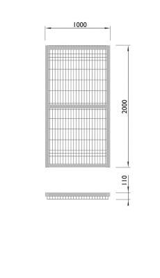 Калитка спортивной площадки МАФ 5105 в Кабардино-Балкарской Республике
