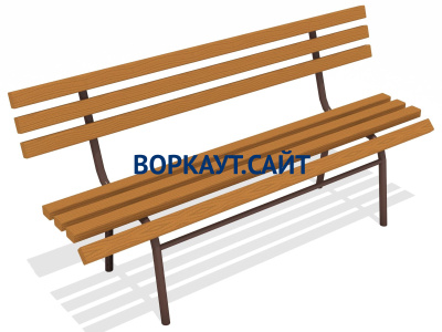 Лавочка со спинкой МАФ 1604 в Кабардино-Балкарской Республике