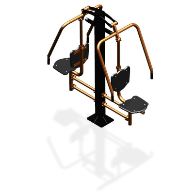Уличный тренажер  "Жим от груди двойной" УТ204 в Кабардино-Балкарской Республике