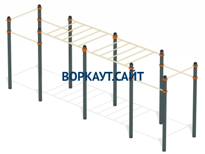 Воркаут рукоход с турниками ВС-23 в Кабардино-Балкарской Республике