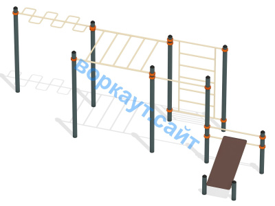 Спортивный комплекс воркаут ВС-45 в Кабардино-Балкарской Республике