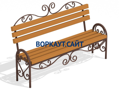 Лавочка кованная МАФ 1606 в Кабардино-Балкарской Республике