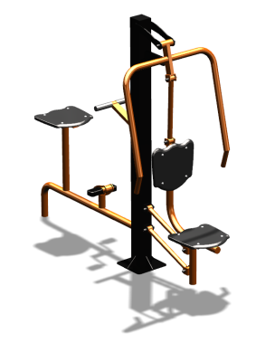 Уличный тренажер "Жим от груди Вело" УТ321 в Кабардино-Балкарской Республике