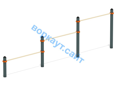 Каскад турников тройной ВС-6 в Кабардино-Балкарской Республике