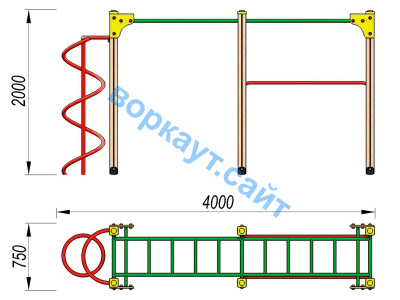Детский спортивный комплекс ДСК 3104 в Кабардино-Балкарской Республике