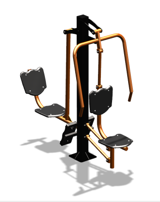 Уличный тренажер "Жим от груди Жим ногами" УТ304 в Кабардино-Балкарской Республике