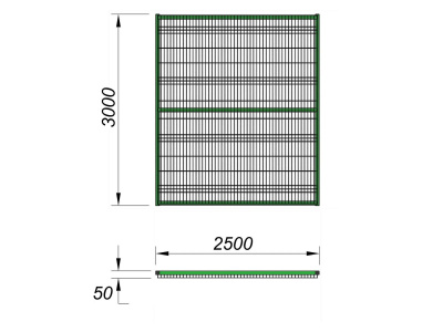 Ограждение спортивной площадки 2500х3000 МАФ 5103 в Кабардино-Балкарской Республике