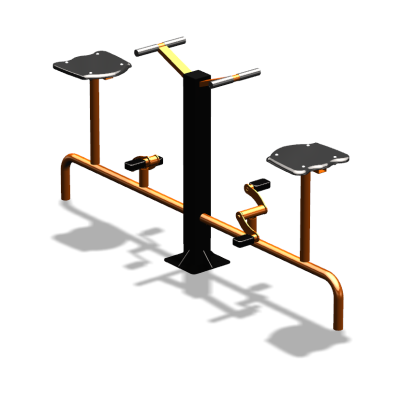 Уличный тренажер  "Вело двойной"   УТ211 в Кабардино-Балкарской Республике