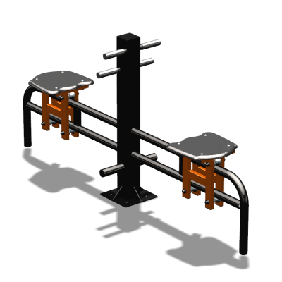 Уличный тренажер  "Каталка двойная"   УТ215 в Кабардино-Балкарской Республике