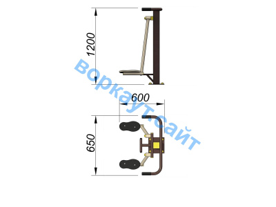 Уличный тренажер Атлетический комплекс УТ 010 в Кабардино-Балкарской Республике
