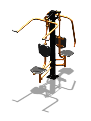 Уличный тренажер "Жим от груди Верхняя тяга" УТ314 в Кабардино-Балкарской Республике