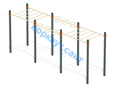 Воркаут комплекс рукоходов ВС-22 в Кабардино-Балкарской Республике