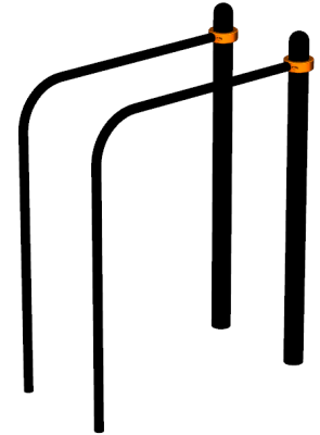 Воркаут брусья приставные ВС-39 в Кабардино-Балкарской Республике