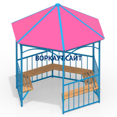 Беседка с лавками МАФ 4120 в Кабардино-Балкарской Республике