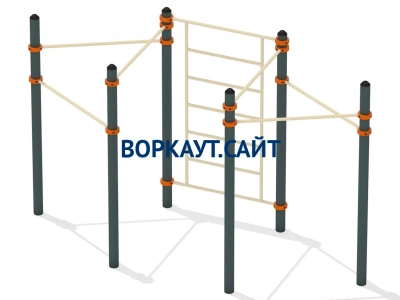 Воркаут турник разноуровневый с шведской стенкой ВС-25 в Кабардино-Балкарской Республике