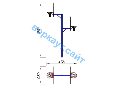 Баскетбольный щит двойной СИО 3511 в Кабардино-Балкарской Республике