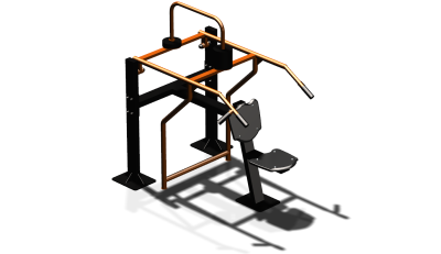 Силовой уличный тренажер  "Жим вверх сидя"  УТ403 в Кабардино-Балкарской Республике