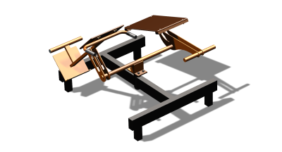 Силовой уличный тренажер  "Пресс Гиперэкстензия"  УТ420 в Кабардино-Балкарской Республике